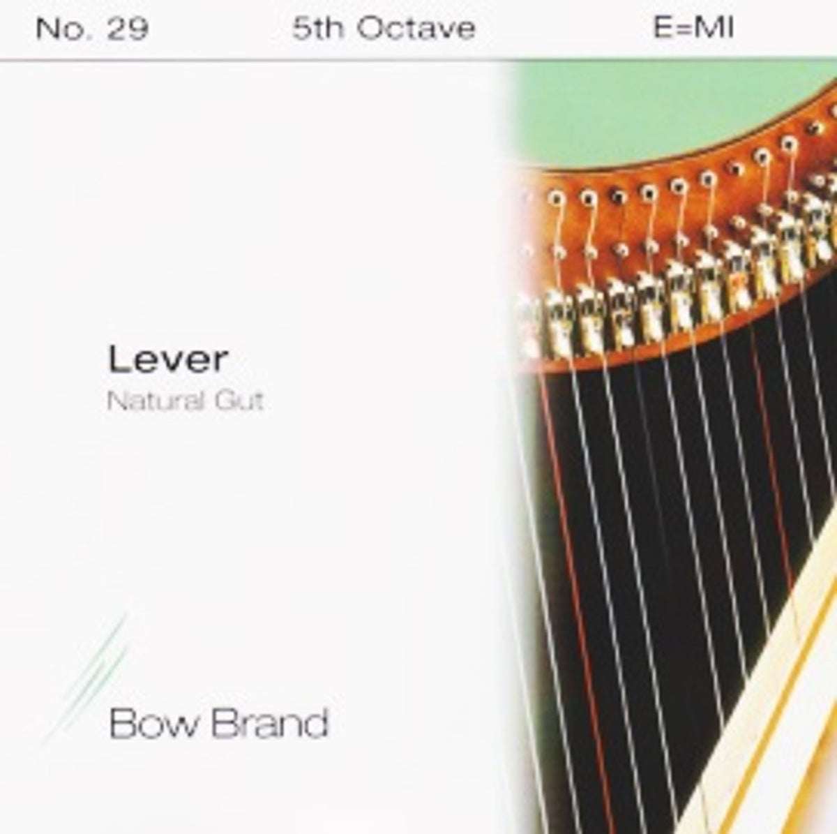 Bow Brand Natural Gut Lever Harp String, Octave 5, Single E — The