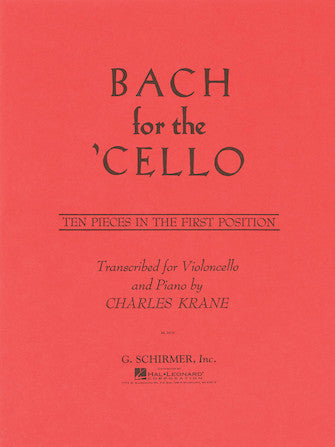Bach for Cello: 10 Easy Pieces - Cello Solo Schirmer 50328410