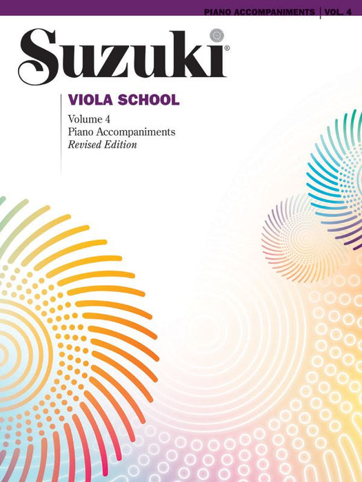 Suzuki Viola School Book/Volume 4 - Piano Accompaniment International Edition Summy Birchard 0275S