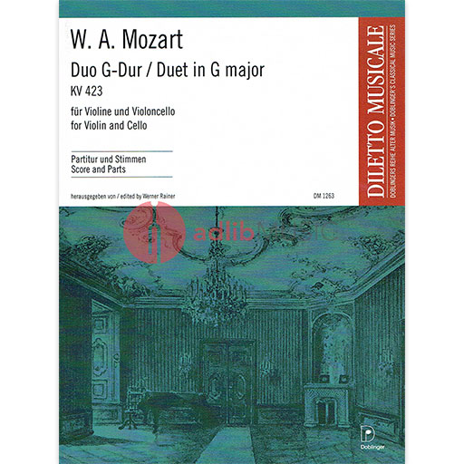 Mozart - Duo in Gmaj K423 - Violin/Cello Duet Doblinger DM1263