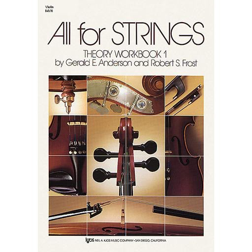 All for Strings Theory Book 1 - Violin Workbook by Anderson/Frost Kjos 84VN