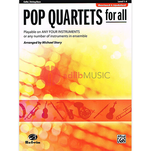 Pop Quartets for All - Cello Quartet Warner Bros 30719