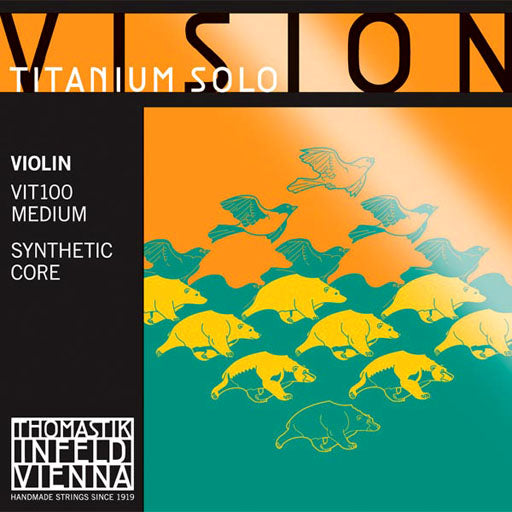 Thomastik Vision Titanium Solo Violin String Set Medium 4/4