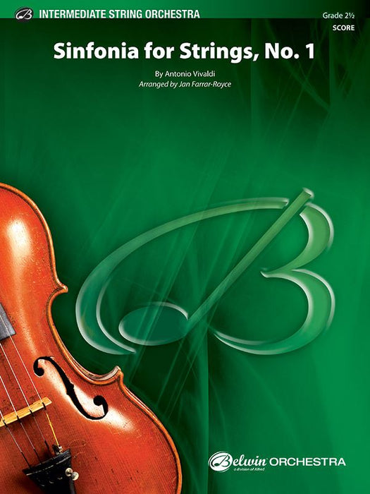 Vivaldi - Sinfonia for Strings #1 - String Orchestra Grade 2.5 Score/Parts arranged by Farrar-Royce Belwin 44797