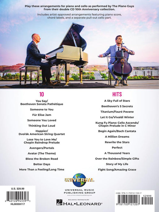 The Piano Guys - 10 - Piano with Cello - Hal Leonard