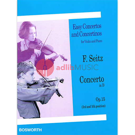 Seitz Concerto 4 in Dmaj Op15 Violin Piano Accompaniment