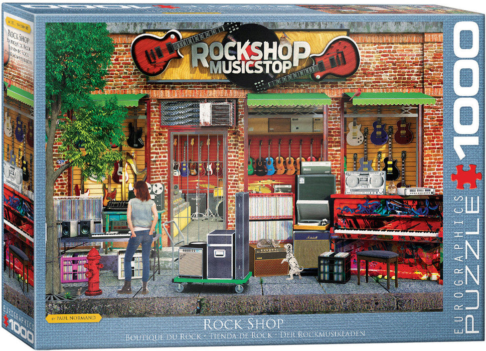 Eurographics 'Rock Shop' Guitar Music Store 1000 Piece Puzzle