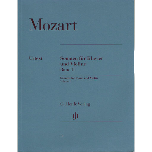 Mozart - Sonatas Book 2 - Violin/Piano Accompaniment Henle HN078