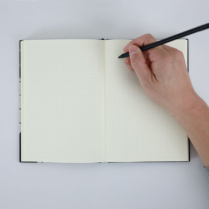 A5 Notebook Black with Piano Keyboard