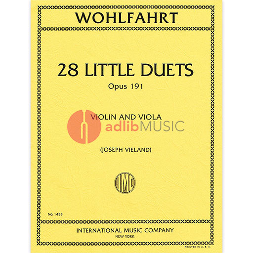 Wohlfahrt - 28 Little Duets Op191 - Violin/Viola Duet IMC IMC1453