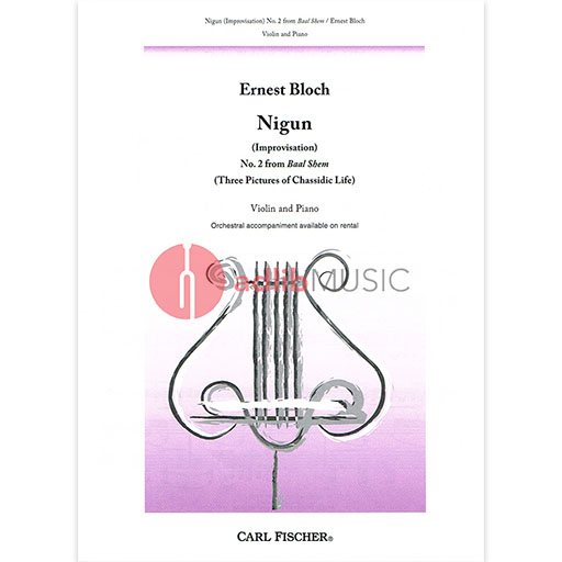 Bloch - Nigun Baal Shem #2 - Violin/Piano Accompaniment Fischer B1857