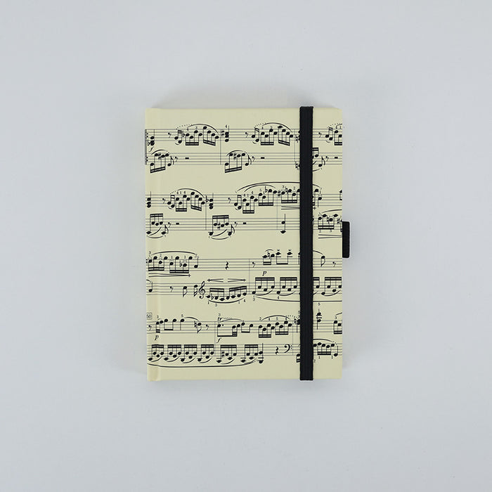 A6 Creme Notebook with Black Manuscript