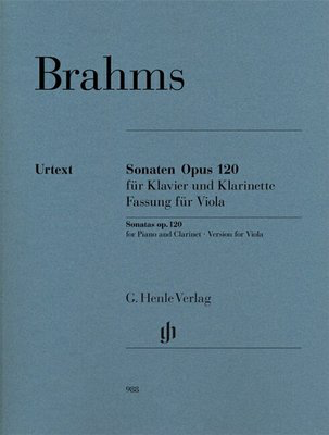 Brahms - Sonata Op120/1-2 - Viola/Piano Accompaniment Henle HN988