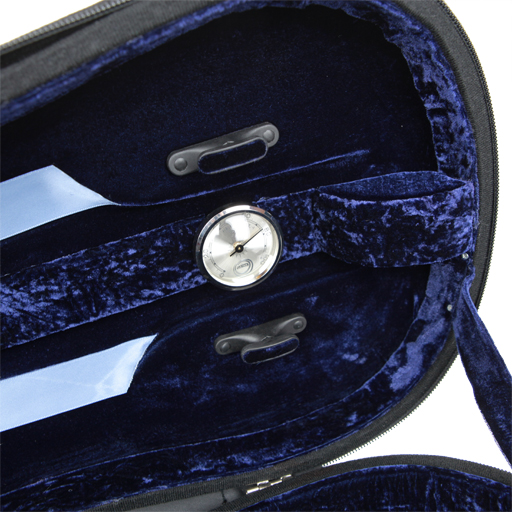 GEWA Liuteria Maestro Shaped Violin Case Black/Blue 4/4