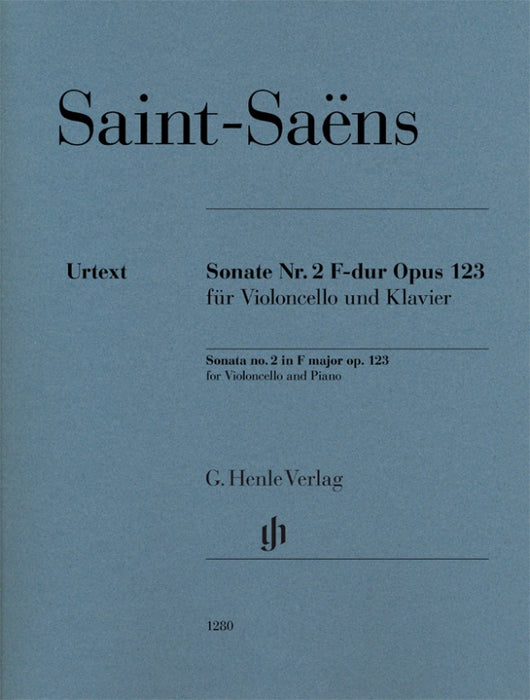 Saint-Saens - Sonata #2 in Fmaj Op123 - Cello/Piano Accompaniment Henle HN1280