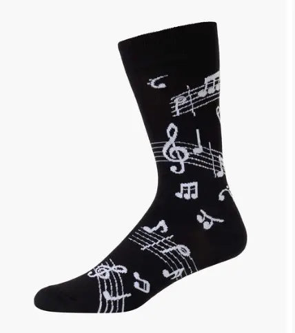 Bamboozld Mens "Treble Makers" Socks Black Size 7-11