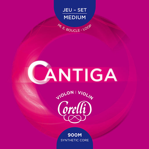 Corelli Cantiga Violin String Set Medium Ball End 4/4