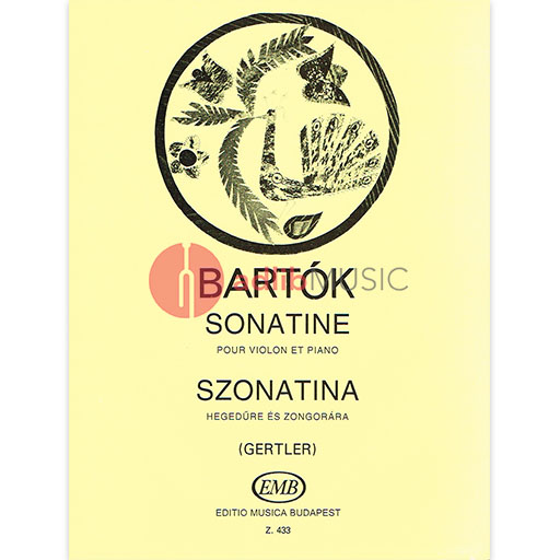 Bartok - Sonatina - Violin/Piano Accompaniment arranged by Gertler EMB Z433