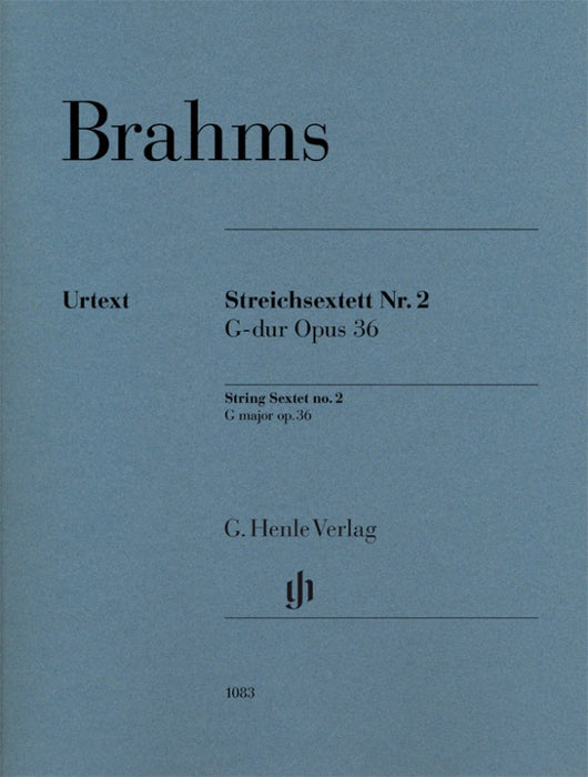 Brahms - String Sextet #2 in Gmaj Op36 - String Sextet Henle HN1083