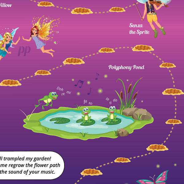 Fairy Garden A3 Music Practice Chart by Musically Gifted