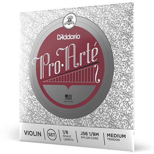 D'Addario Pro Arte Violin, 1/8, Set (E Steel)