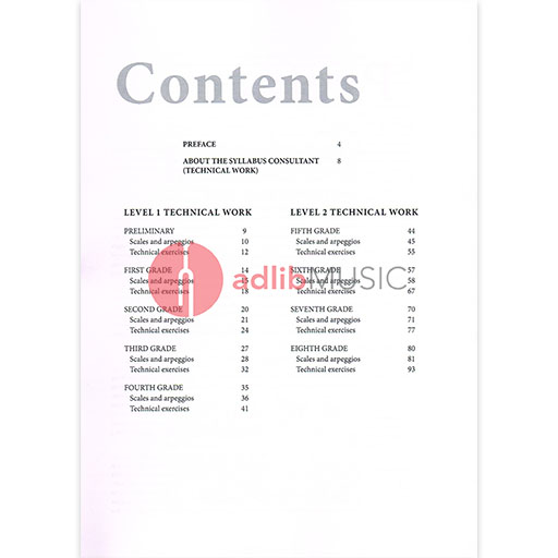 AMEB Technical Workbook - Violin - Preliminary to Grade 8 (2011) AMEB 1202057839