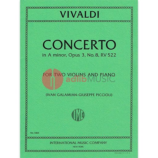 Vivaldi - Concerto in Amin Op3/8 - Violin Duet IMC IMC1865