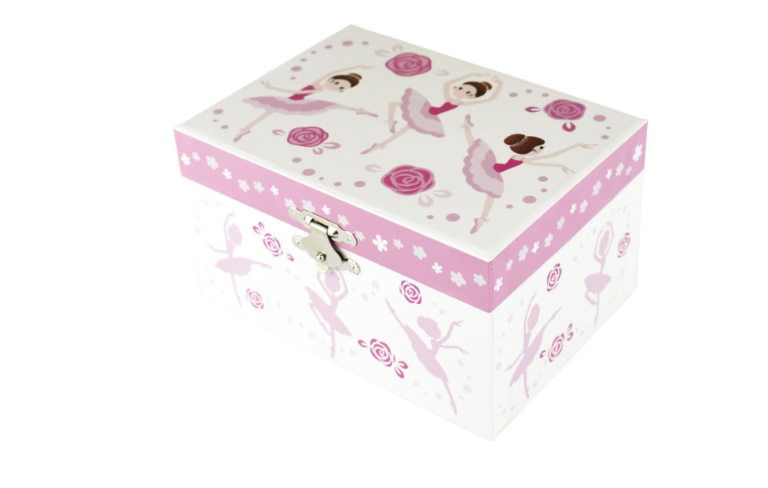 Ballet Jewellery Box Ulyana Ballerina Rectangular Shaped Box