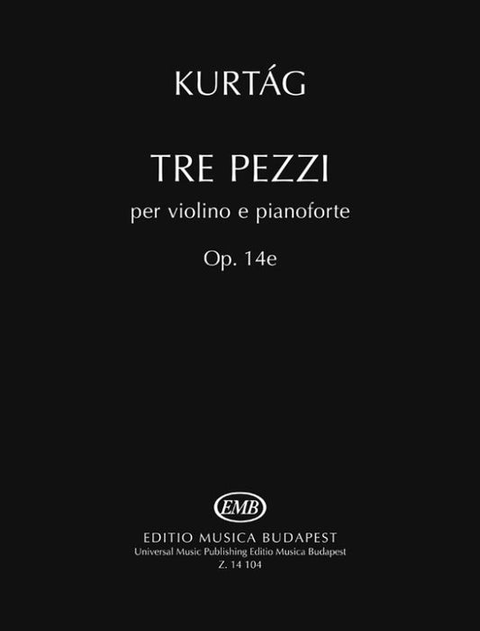 Kurtag - 3 Pieces Op14 A - Violin/Piano Accompaniment EMB Z14104