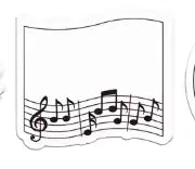 Post-It Pad Notes Curved Quavers