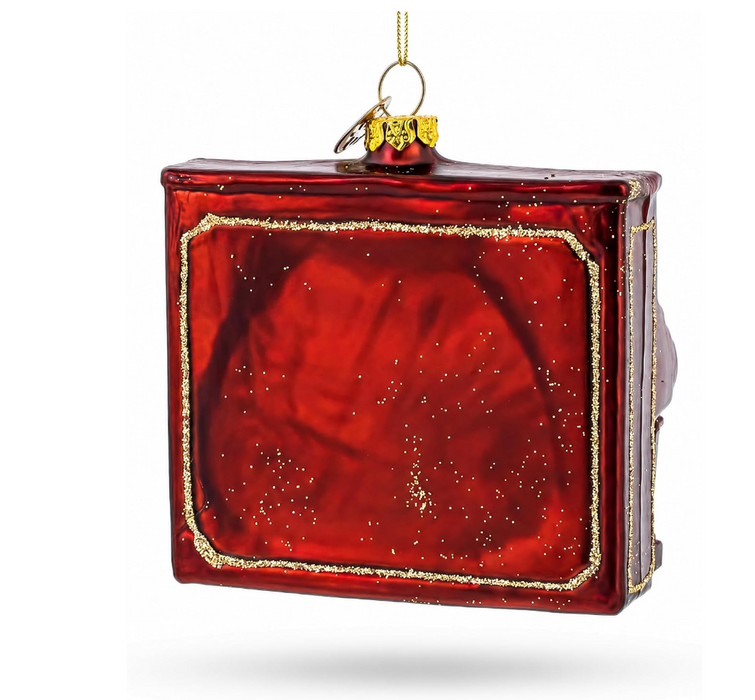 Glass Piano Christmas Decoration