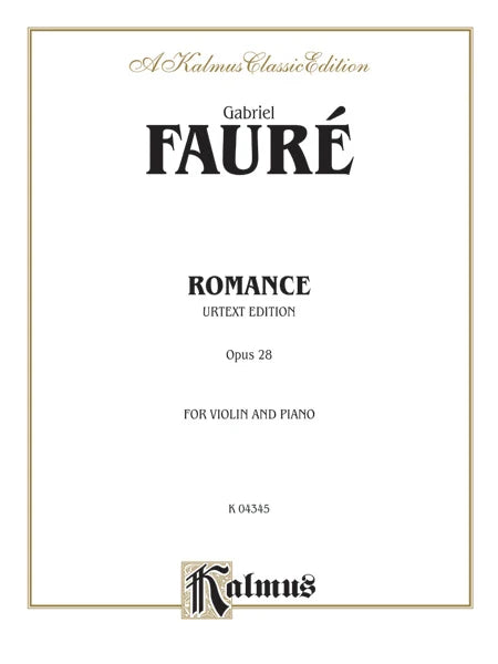 Faure - Romance Op28 Violin/Piano URTEXT