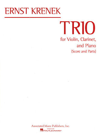 Krenek - Trio - Violin/Clarinet/Piano Trio Score/Parts Schirmer 50482945