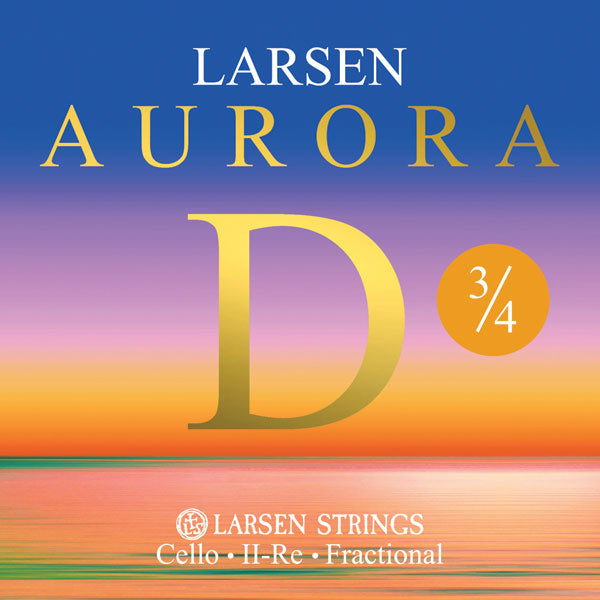 Larsen Aurora Cello D String Medium 3/4