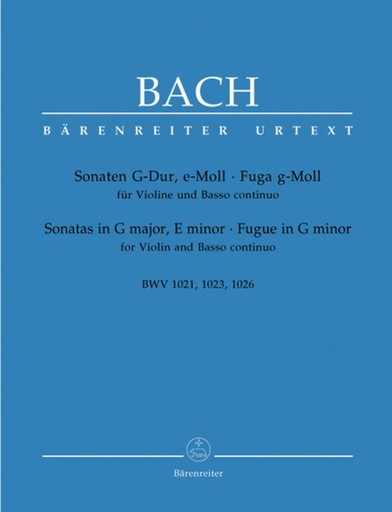Two Sonatas and Fugue Violin/BC BWV1021/1023/1026