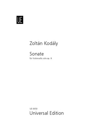 Kodaly - Sonata Op8 - Cello Solo Universal UEO6650