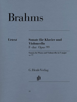 Brahms - Sonata #2 in Fmaj Op99- Cello/Piano Accompaniment Henle HN1135