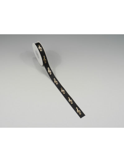 Ribbon Black with a Gold Treble Clef — The Sydney String Centre