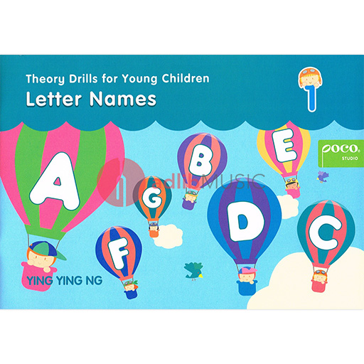 Theory Drills for Young Children 1 Letter Names Second Edition - Theory Book by Ng Poco 9671000363