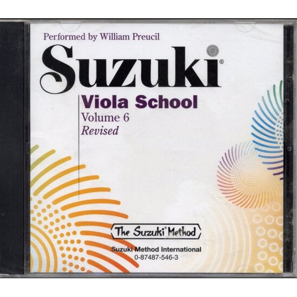 Suzuki Viola School Volume 6 - CD Recording (Recorded by William Preucil Sr) International Edition Summy Birchard 0546