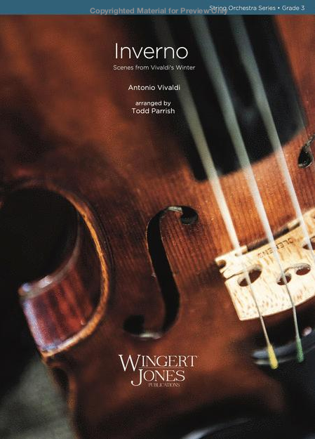 Vivaldi - Inverno (Scenes from "Winter") - String Orchestra Score/Parts arranged by Parrish Wingert-Jones 3035111