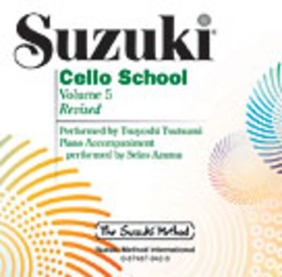 Suzuki Cello School Volume 5 - CD Recording (Recorded by Tsuyoshi Tsutsumi) International Edition Summy Birchard 0942