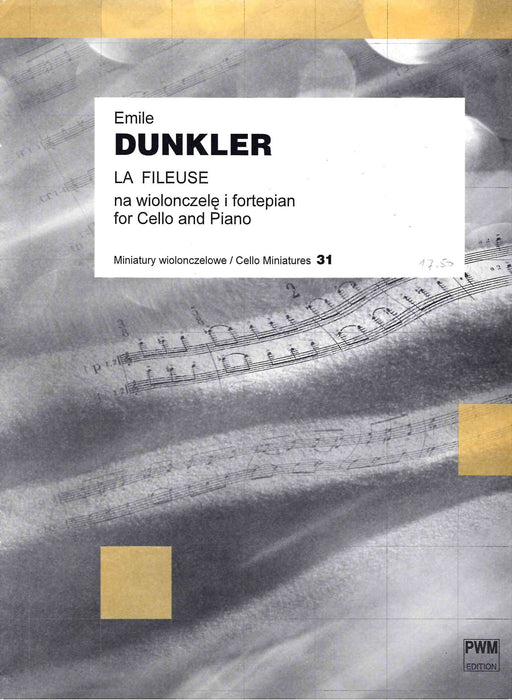 Dunkler - La Fileuse Op15 - Cello/Piano Accompaniment PWM9230