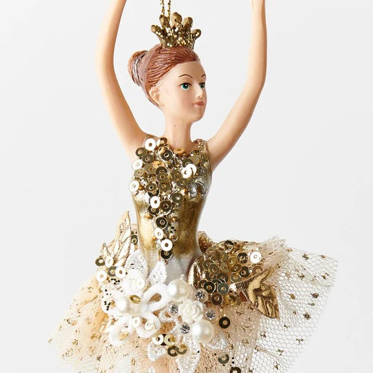 Christmas Decoration Ballet Champagne Ballerina
