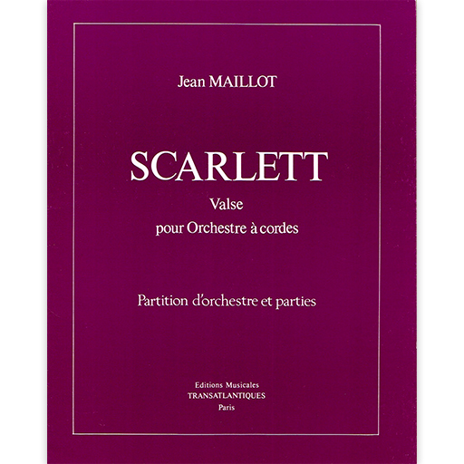 Maillot - Scarlett Waltz - String Orchestra Transatlantique TROO1240