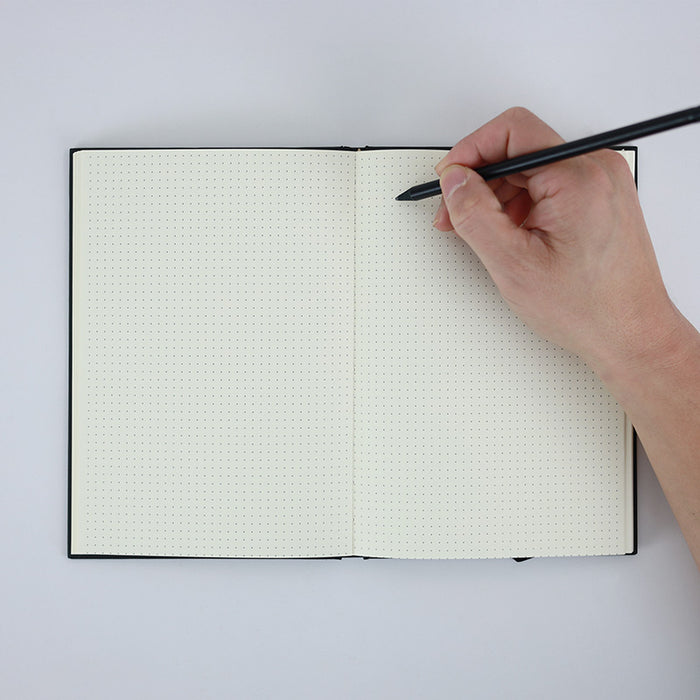 A5 Notebook Black with Violin on the Cover