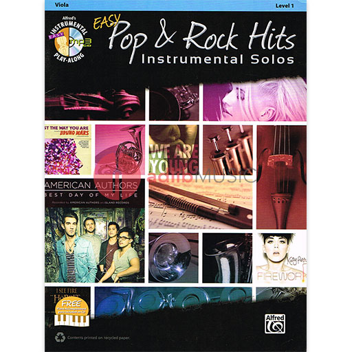 Easy Pop & Rock Hits Instrumental Solos - Viola/CD Alfred 42999