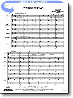 Gymnopí©die No. 1 - Erik Satie - Robert D. McCashin FJH Music Company Score/Parts