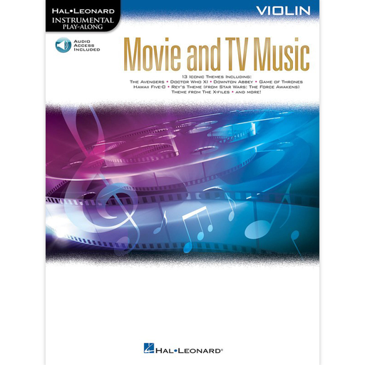 Movie & TV Music - Violin/Audio Access Online Hal Leonard 261815