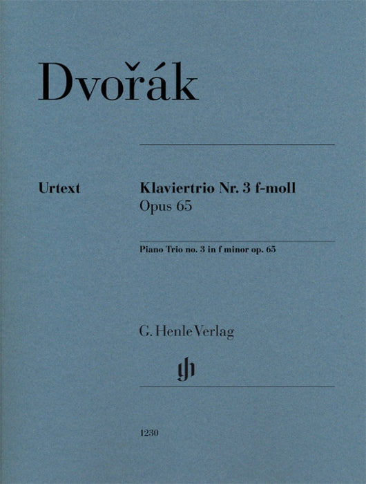 Dvorak - Piano Trio #3 in Fmin Op65 - Piano Trio Parts Henle HN1230